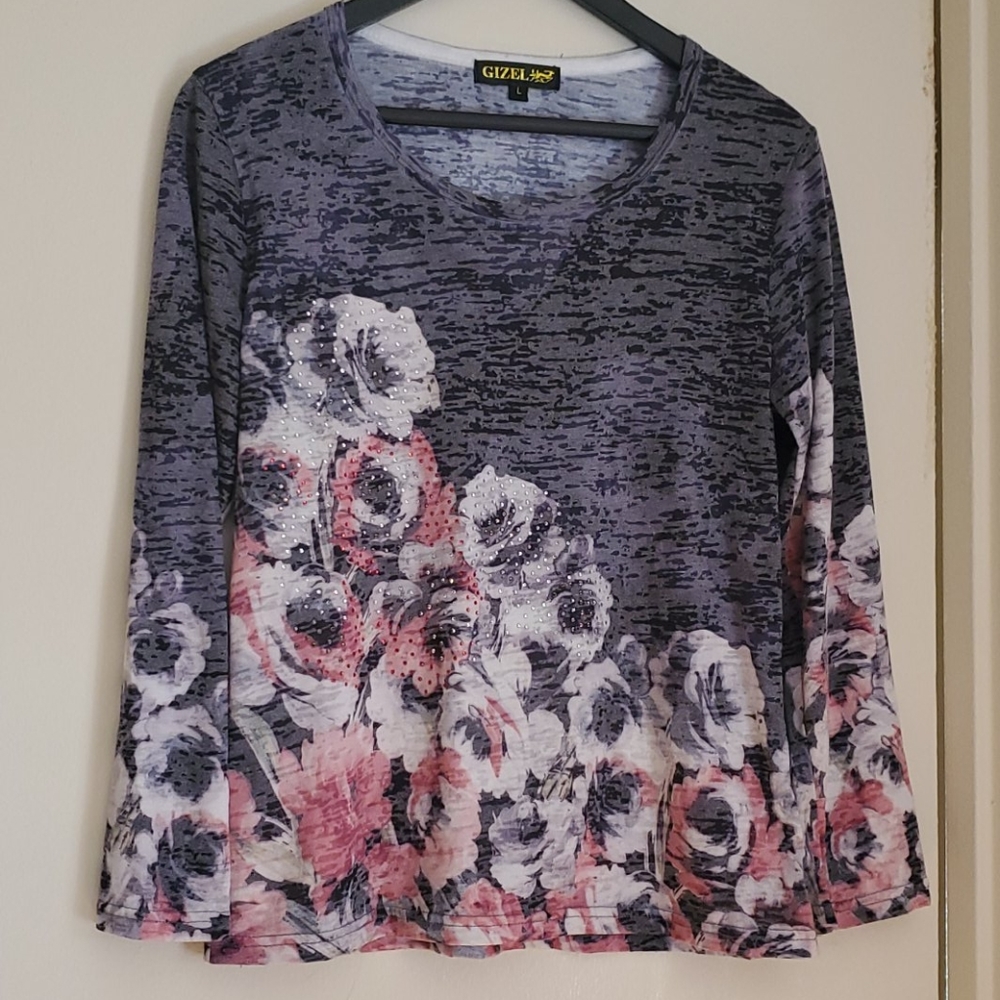 Long Sleeve Floral Shirt